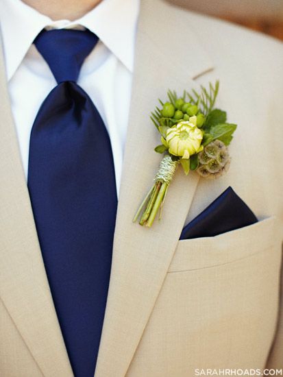 love the color combo :) Man In A Suit, Nautical Wedding, Deco Floral, Wedding Suits Men, Groom And Groomsmen, Blue Tie, Here Comes The Bride, Trendy Wedding, Color Combo