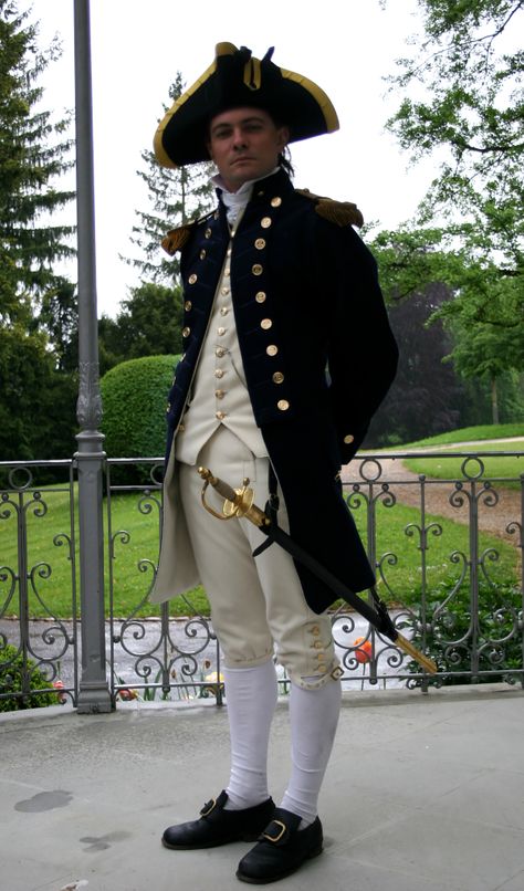 BRN Uniform Naval Uniform 18th Century, Pirate Larp, Royal Navy Uniform, Marines Uniform, Captain Ahab, Royal Navy Officer, Marine Officer, Navy Costume, Navy Uniform