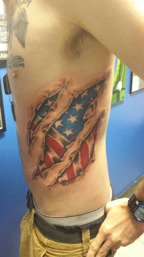 Ripped American Flag Tattoo, Tear Tattoo, Skin Tear Tattoo, Skin Tear, Ripped Skin Tattoo, Rip Tattoo, Patriotic Tattoos, Mechanic Tattoo, Skin Tattoo