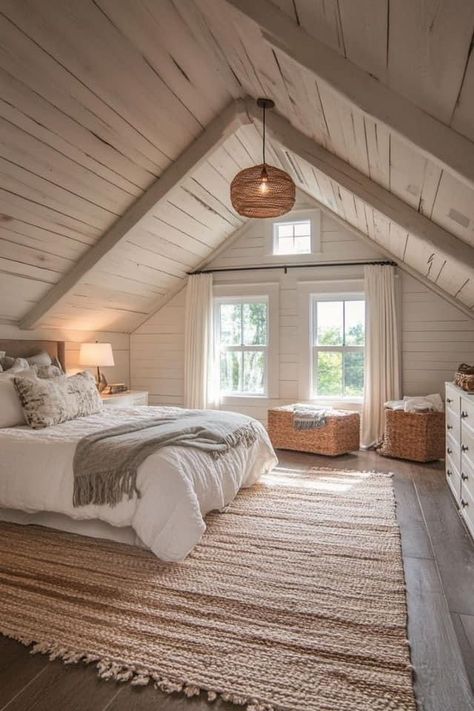 Romance Bookstore, Cape Cod Bedroom, Cod Aesthetic, Small Attic Room, Cap Cod, Attic Bedroom Designs, Casa Country, Attic Bedrooms, Cape House