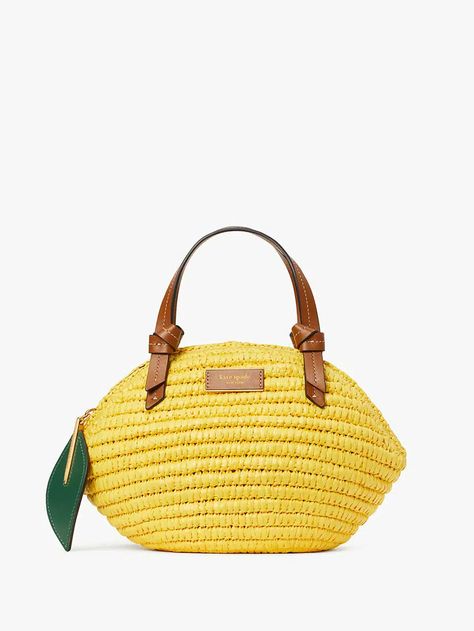 Summer Fruit Fun with Kate Spade Bags - PurseBlog Unique Handbags, Novelty Bags, Straw Bags, Crossbody Tote Bag, Lemon Drop, Designer Crossbody Bags, Large Shoulder Bags, Handbags Online, Kate Spade Handbags