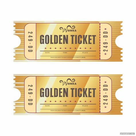 editable printable wonka golden ticket image free - gridgit.com Willy Wonka Golden Ticket Printable Free, Ticket Template Free Printables, Golden Ticket Template, Wonka Golden Ticket, Ticket Template Free, Chocolate Factory Party, Make Easy Money Online, Pta Fundraising, Wonka Chocolate