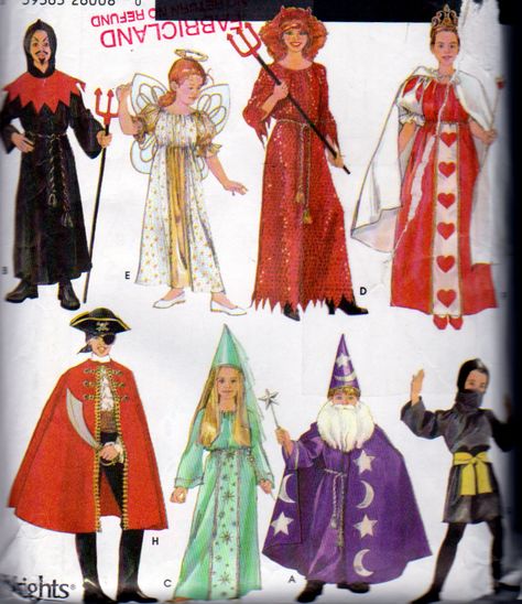 Halloween Costume Sewing Patterns, Princess Pirate, Ninja Halloween, Angel Queen, Halloween Costume Patterns, Costume Sewing, Costume Sewing Patterns, Sewing Patterns Girls, Costume Patterns