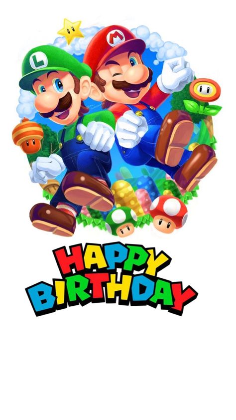 Palm Tree Clip Art, Mario Bros., Mario Brothers, 7th Birthday, Mario Bros, Super Mario, Kids Birthday, Nintendo, Mario