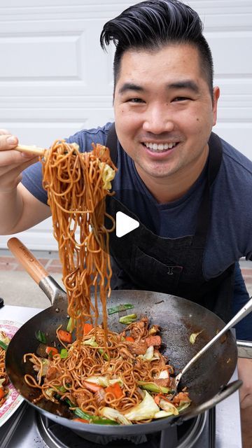 Chris Joe on Instagram: "The perfect Lo Mein doesn’t exi…..until I made it on my 50,000 BTU @cuisinartoutdoors Wok Station! #AD So now that the wok has been out for a while, I can’t tell you the amount of DM’s I’ve gotten asking for tips – like how to avoid burning food!

This burner gets WICKEDLY hot (500F in less than 10 seconds!) and my number one key tip for mastering the outdoor wok is proper heat management! Knowing when to adjust the heat (up or down) to properly cook what’s in the wok is crucial to mastering this tool. There is a learning curve but once you get it down – I guarantee you’ll make the best food of your life on this thing! Head to my link in bio to shop now!

Here’s my tips for nailing the best lo mein:

1 ) Prep everything in advance – the chicken, aromatics, vegetabl Chinese Takeout Noodles, Chinese Restaurant Noodles, Pan Fried Noodles Chinese, Chinese Takeout Lo Mein, Chinese Longevity Noodles, You Are Perfect, Best Foods, Noodles, Canning