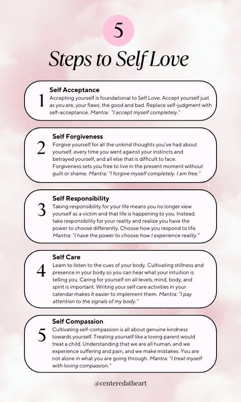 Steps For Self Love, Psychology Of Self Love, Self Love Steps, How To Start Love Yourself, Self Love And Forgiveness, Importance Of Self Love, How To Love Yourself First Aesthetic, How To Develop Self Love, Self Love Exercises Ideas