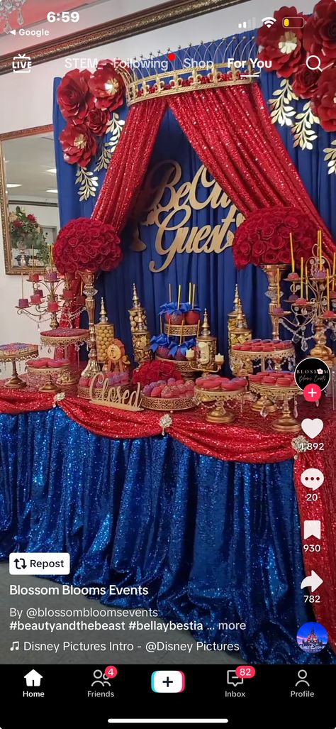 Red And Blue Quinceanera Theme, Blue Quinceanera Theme, Quinceanera Venue, Quinceanera Theme, Quinceanera Themes, Royal Blue And Gold, Puerto Rican, Disney Pictures, Quince