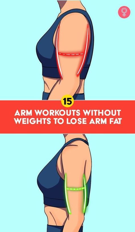 15 Arm Workouts Without Weights To Lose Arm Fat: Arm exercises are good for shedding arm fat. They strengthen and tone the arms as well. Thankfully, you can do arm exercises without weights at home to get the same benefits of weighted arm exercises. Yes, you heard that right! You don’t need dumbbells or any other equipment – just your body weight. Do these 15 effective arm exercises without weights to lose arm fat fast. Let’s begin! Arm Workout Women Weightless, Slimmer Arms Workout Without Weights, Getting Smaller Arms, 5 Min Arm Workout With Weights, No Weights Arm Exercises, Get Rid Of Under Arm Fat Fast, Weight Free Arm Workout, Lose Underarm Fat Fast, Loose Arm Fat In 3 Days