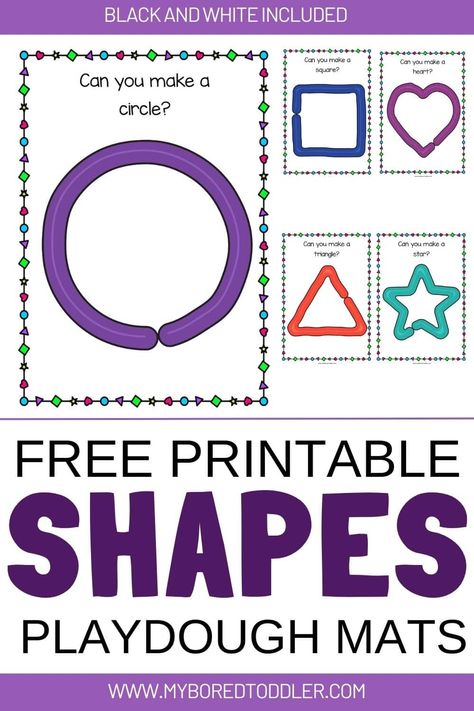 Play Dough Shape Mats, Shapes Playdough Mats Free Printables, Playdoh Mats Printable Free Shapes, Playdough Shape Mats Free Printable, Playdough Cards Free Printables, Printable Play Doh Mats, Play Doh Task Cards Free, Playdoh Shape Mats Free Printable, Playdoh Face Mats Free Printables