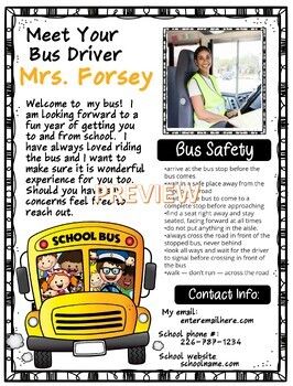 School Bus Driver Organization Ideas, School Bus Decoration Ideas, School Bus Decorations, Bus Decorations, Bus Rules, Childcare Facility, School Bus Driving, School Bus Safety, Energy Bus