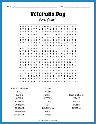 Free Printable Veterans Day Word Search Veterans Day Printables Free, Recycling Word Search, Remembrance Day Word Search, Veterans Day Word Search, Free Memorial Day Worksheets, Free Veterans Day, Holiday Word Search, Free Planner Pages, Holiday Words