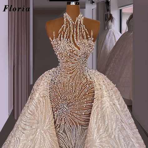 Cheap Wedding Dresses, Buy Quality Weddings & Events Directly from China Suppliers:Gorgeous Beaded Crystals Wedding Dresses Handmade Sewing Long Bridal Gowns Dubai Haute Mermaid Bride Dress 2021 Vestido De Novia Enjoy ✓Free Shipping Worldwide! ✓Limited Time Sale ✓Easy Return. Rhinestone Wedding Dress Crystal, Elegant Luxury Wedding Dress, Swarovski Crystal Wedding Dress, Mermaid Bride Dress, Mermaid Bride Dresses, Wedding Dresses Diamonds, Mermaid Bride, Reception Gowns, Glam Wedding Dress