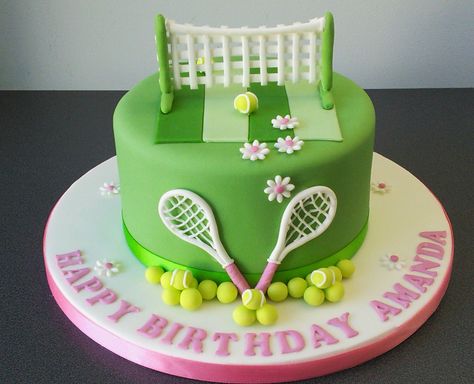 Tennis theme birthday cake Tennis Cakes Birthday, Tennis Cakes Ideas, Tenis Cake Birthdays, Tennis Cake Ideas Birthdays, Tennis Theme Cake, Tennis Birthday Cake, Tennis Cakes, Tennis Birthday Party, Tennis Cake