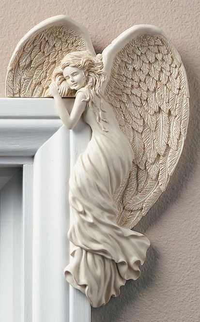 Angel Door, Ali D'angelo, Angel Guard, Decorative Wall Sculpture, Angel Wing Ornaments, Frame Decoration, Angel Statue, Angel Decor, Angel Statues