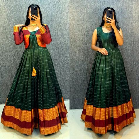 *🍁WITH EXCLUSIVE GOWN MASTER SERIES #CW 🏬 BELIEVE IN QUALITY PRODUCT* Dm for order whatsup 8309874411 or Dm to @hansicollections inbox *#CATALOGUE : GREEN PATRANI* *🍁#GOWN FABRICS : HEAVY ORIGINAL NARAYANPET COTTON Silk WITH CANVASPATTA INSIDE* *🍁#GOWN LENGTH- 55+* *🍁#COAT : NARAYANPET COTTON* *🍁#SLEEV LENGTH - 21+inch* *🍁#LINING : Micro* *🍁PRICE : 1150+Ship/-😱* *#Weight -650 gram* *😍Size : S , M , L ,XL , 2XL , 3XL ,* 🌿🌿🌿🌿🌿🌿🌿🌿🌿🌿 🍁🍁🍁🍁🍁🍁🍁🍁🍁🍁 Dm for order whatsup 8309874411 or ... Exclusive Gowns, Product Catalogue, Cotton Silk, Lehenga, Silk Sarees, Saree, India, Silk, The Originals