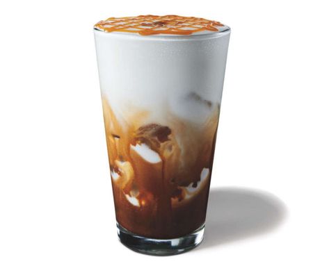 Starbucks New Cloud Macchiato Drink Review: Is the Cold Foam Any Good? - Thrillist Caramel Cloud Macchiato Recipe, Starbucks Cloud Drink, Cloud Macchiato Starbucks, Frappuccino Flavors, Macchiato Recipe, Starbucks Locations, Iced Starbucks Drinks, Healthy Starbucks Drinks, Starbucks Caramel