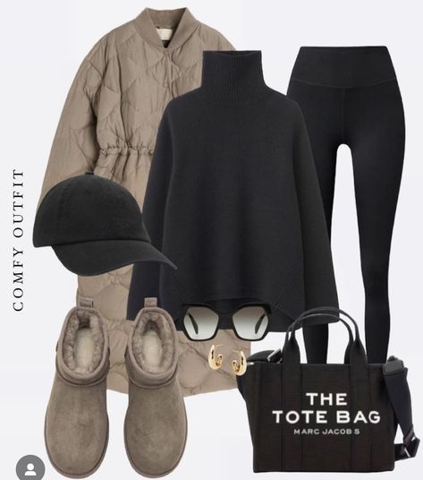 Cosy Work Outfit, Warm Outfits For Winter, Zara Beauty, Comfy Chic Outfits, Edgy Fall Outfits, Black Sweater Outfit, Winter Fashion Outfits Casual, Paris Mode, Mode Casual