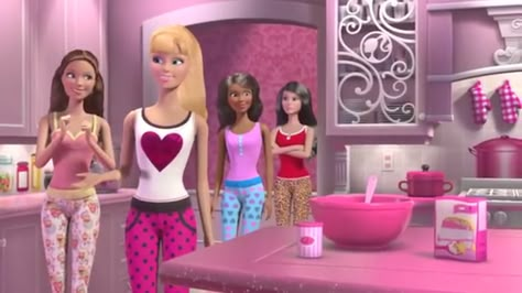 Group Of 4 Cartoon Characters, Group Of 4 Cartoon, 4 Cartoon Characters, Barbie Sims, Humor Barbie, Bubblegum Goth, Barbie Life In The Dreamhouse, Life In The Dreamhouse, Barbie Disney