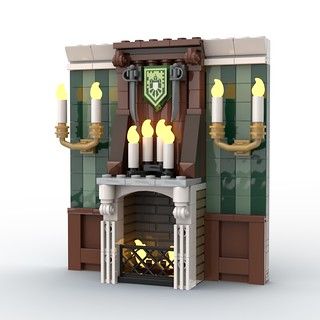 Lego MOC Fireplace idea | Hannibal Joost | Flickr Lego Castle Interior, Lego Halloween Ideas, Lego Fireplace, Lego Castle Ideas, Lego Build Ideas, Lego Moc Ideas, Lego Ideas To Build, Lego House Ideas Furniture, Lego Harry Potter Moc