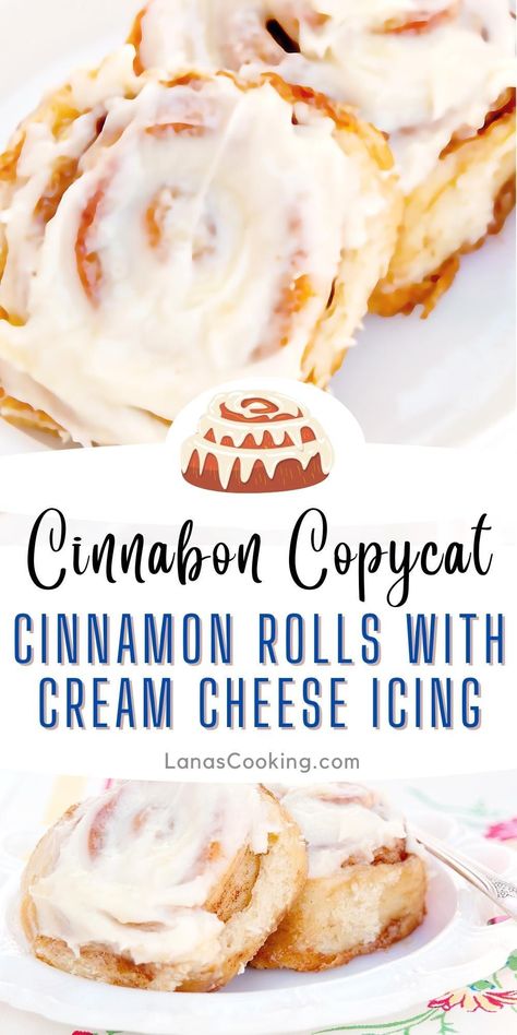 Best Ever Cinnamon Rolls With Cream Cheese Icing, Cinnamon Buns Icing Recipe, Creamcheesefrosting Recipe For Cinnamon Rolls, Cinnamon Rolls Homemade Cream Cheese Frosting, Cinnamon Roll With Cream Cheese Frosting, Cinnamon Buns Cream Cheese Icing, Copycat Cinnabon Cinnamon Rolls Recipe, Cinnabon Cinnamon Rolls Copycat Recipe, Copycat Pillsbury Cinnamon Rolls