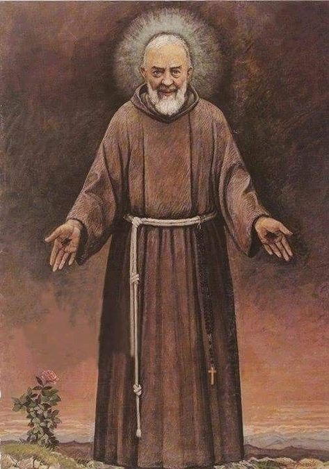 Catholic Saints Prayers, St Pio Of Pietrelcina, Catholic Doctrine, Saint Quotes Catholic, Religious Pictures, Catholic Images, Miracle Prayer, San Michele, San Francesco