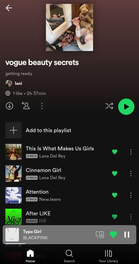 #voguebeautysecrets #girlhood #playlist Glow Up Playlist, Girlboss Playlist Names, Getting Ready Playlist Cover, Getting Ready Playlist Names, Getting Ready Playlist, Nombres Playlist Spotify, Girly Music Playlist, Spofity Playlist Name Ideas, Instrumental Playlist Names