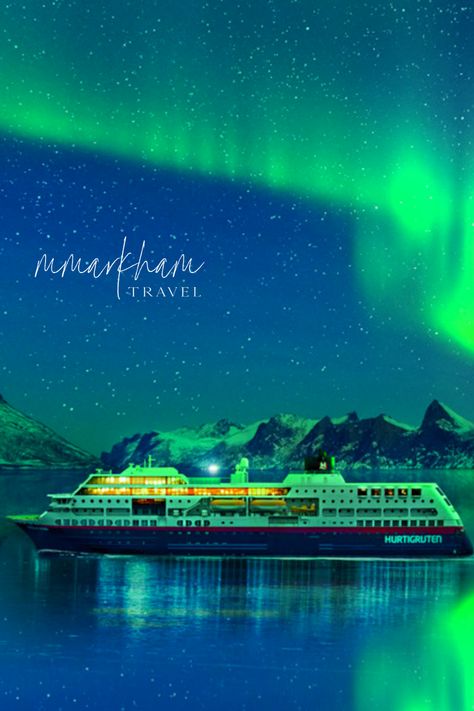 Discover Norway’s local culture, traditional fare, pristine beauty, and the glow of the northern lights on the North Cape Express with Hurtigruten. #VirtuosoTravel Northern Lights Cruise, Norway Cruise, Luxury Cruise, The Northern Lights, The Glow, Cruises, Awe Inspiring, Norway, Northern Lights