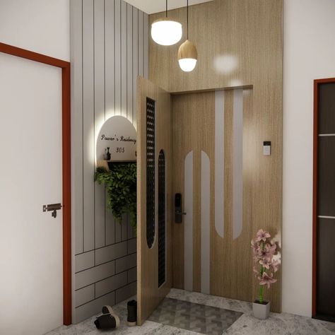 Don't keep your safety doors boring. Presenting you a classy yet affordable safety door and paneling. Software: @sketchup_official @chaosgroup @photoshop © Perspektive Studio #interior #interiordesigner #interiors #decor #homedesign #homedecor #commercial #housedesign #luxuryhomes #interiör #interiør #luxurylifestyle #mumbai #instagram #instadaily #worklove #architect #home #interiordecor #interiordesigninspiration #homedecoration #architecture #livingroom #livingarea #houzzindia #pintere... Safety Door Design Entrance, Door Panelling, Safety Door Design, Door Design Entrance, Safety Doors, Safety Door, Entrance Lobby, Latest Living Room Designs, Entrance Door Design