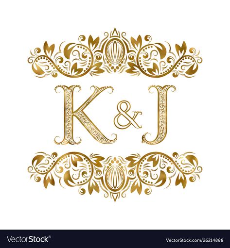 Couple Monogram Design, J Letter Images, Initials Wedding Invitation, Ornamental Elements, Monogram Wallpaper, Wedding Logo Monogram, Elegant Logo Design, Wedding Logo Design, Beautiful Logos Design