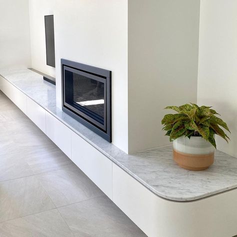 Terrazzo Fireplace Hearth, Cantilevered Fireplace Hearth, Polished Concrete Hearth, Slate Fire Harth, Cast Stone Linear Fireplace, Interior Renovation, Fireplace Design, Entertainment Unit, Joinery