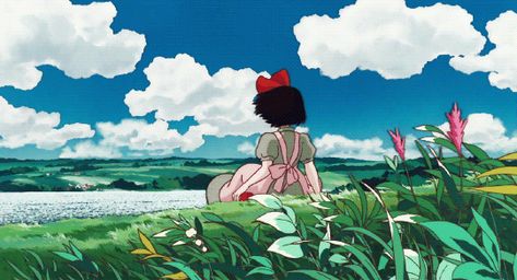 Studio Ghibli Films, Art Studio Ghibli, Studio Ghibli Background, Studio Ghibli Characters, Ghibli Artwork, Kiki's Delivery Service, Studio Ghibli Movies, Japon Illustration, Studio Ghibli Art