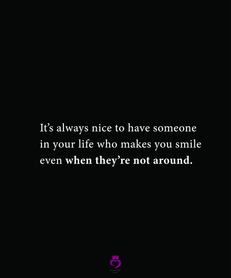 It’s always nice to have someone in your life who makes you smile even when they’re not around. #relationshipquotes #womenquotes Someone Who Makes You Laugh, That Person Who Makes You Smile, Some People Make You Smile Quotes, Someone Who Makes You Smile, When That One Person Makes You Smile, When Someone Makes You Smile, Always Smiling Quotes, Something To Make You Smile, When He Makes You Smile Quotes