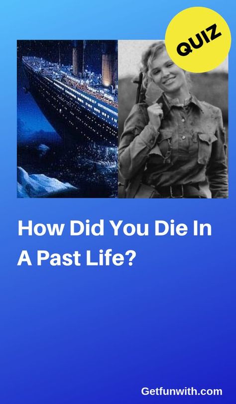 How Did You Die In A Past Life #quiz #quizzes #buzzfeed #triviaquestionsandanswers #quizzesbuzzfeed #bestfriendquiz #bffquiz Buzzfeed Quiz Funny, Life Quizzes, Buzzfeed Personality Quiz, Personality Quizzes Buzzfeed, Quizzes Funny, Best Buzzfeed Quizzes, Fun Quiz Questions, Playbuzz Quizzes, Quizzes Buzzfeed