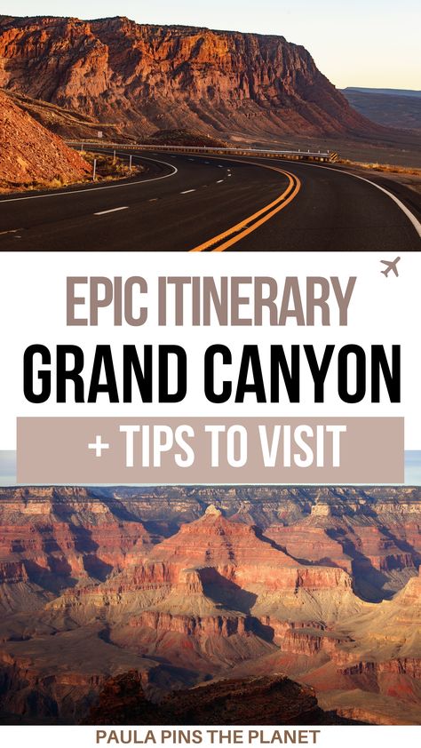 Grand Canyon 2-day itinerary Grand Canyon Itinerary, Travel Destinations Bucket Lists, Travel Recommendations, Hiking Guide, Bucket List Destinations, The Grand Canyon, Best Places To Travel, What To Pack, Travel Bucket List