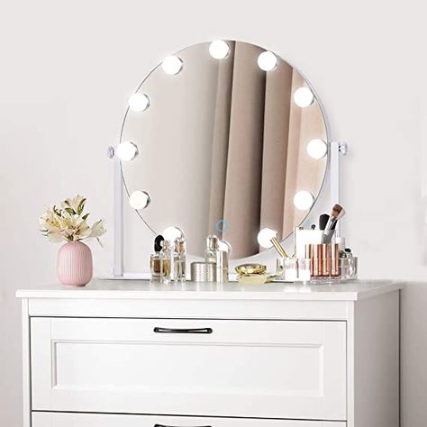 Table Top Vanity, Mirror Table Top, Pride Diy, Table Mirrors, Tabletop Mirror, Vanity Makeup Mirror, Diy Tableware, Candles Fragrance, Lighted Vanity