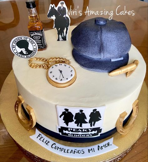 Peaky Blinders Birthday Theme, Peaky Blinders Party Decorations, Diy Party Themes, Peaky Blinders Theme, Dog Cakes, 35th Birthday, Cake Decorating Designs, Gatsby Party, Birthday For Him