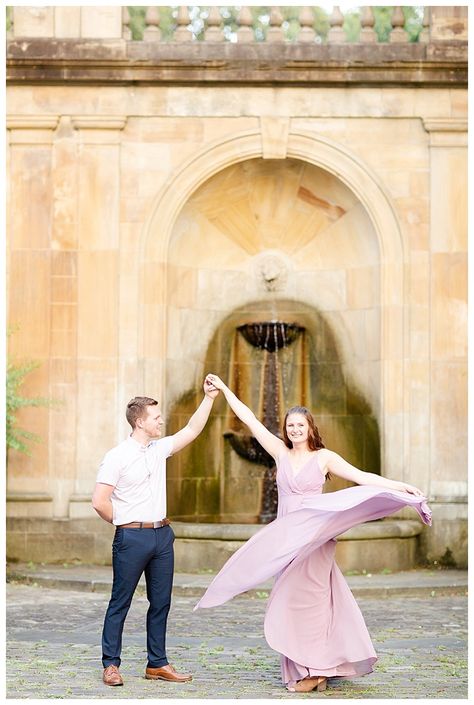 Andy and Rebecca's Cleveland Cultural Garden Engagement Session | The Cannons Photography Blog Cleveland Cultural Gardens, Sweet Pea Wedding Bouquet, Garden Engagement, Cleveland Wedding, Engagement Pics, Black White Wedding, Ohio Wedding, Wedding Boutique, Fairy Tale Wedding