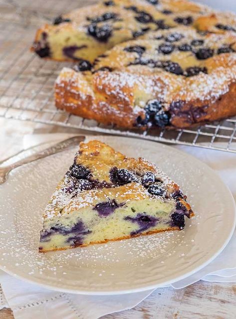 Ricotta Cake Recipes, Lemon Ricotta Cake, Breakfast Cake Recipes, Blueberry Breakfast Cake, Desserts Pictures, Gluten Free Breakfast, Ricotta Cake, Blueberry Lemon Cake, Blueberry Breakfast