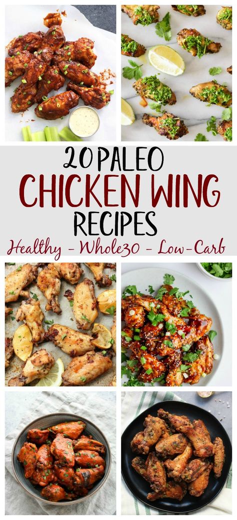 Whole30 Chicken Wings, Paleo Chicken Wings, Low Carb Chicken Wings, Appetizers Chicken, Chicken Wings Recipes, Chicken Wing Recipe, Wings Recipes, Cooking Chicken Wings, Keto Thanksgiving