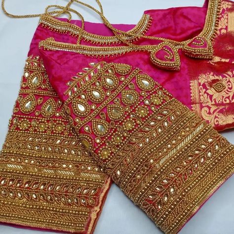 Hand work embroidery for beginner... For Orders and Queries Whatsapp 9795141910 All India shipping available Delivery in 10 to 12… | Instagram Peacock Embroidery Designs, Buy Blouse, Kutch Work Designs, Best Blouse Designs, Traditional Blouse Designs, Latest Model Blouse Designs, Blouse Design Images, Simple Embroidery Designs, Diy Embroidery Designs