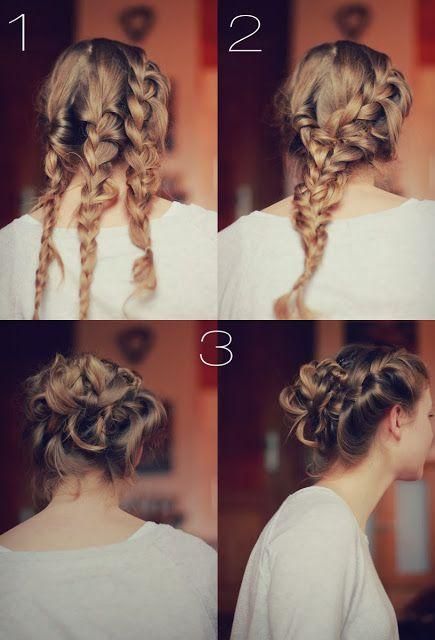 Three Braid Updo Braided Hairstyles Updo, Skirt Maxi, Windy Day, Braided Updo, Great Hair, Hair Dos, Gorgeous Hair, Hair Day, Hair Updos