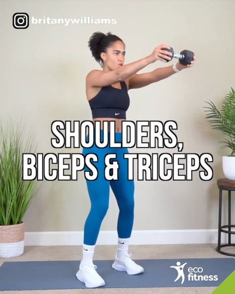 This upper body workout that targets your shoulders, biceps and triceps! | physical exercise, shoulder | This upper body workout that targets your shoulders, biceps and triceps! This workout includes some variations of upper body exercises you may not have... | By Eco Fitness Gym Queen Kneeling Exercises, Triceps Brachii Muscle, Exercise Shoulder, Arm Exercises With Weights, Upper Body Exercises, Biceps Brachii, Arm Exercises, Body Exercises, Treadmill Workout