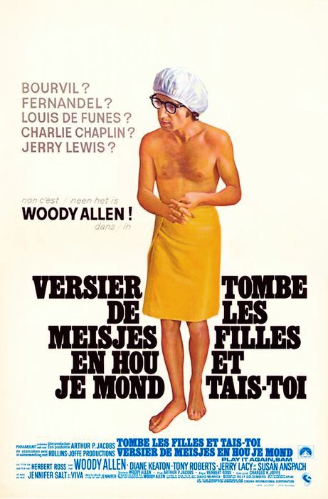 Movie Poster for “Play it Again Sam,” 1972. Woody Allen Poster, Vintage Film Posters, I Love The Rain, Mel Brooks, Play It Again Sam, Love The Rain, Larry David, Jerry Seinfeld, Vision Quest