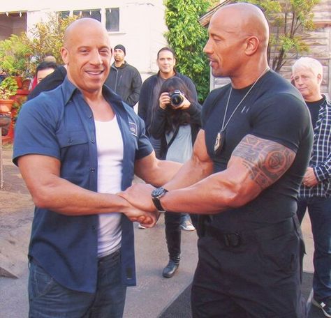 Vin & The Rock Dwane Johnson, Dominic Toretto, Hollywood Undead, Fitness Tips For Women, Rock Johnson, The Rock Dwayne Johnson, Dwayne The Rock, Vin Diesel, Dwayne Johnson