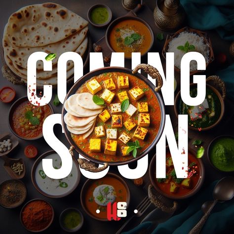 Get ready for a delicious revolution centred around your favourite paneer!  A brand new speciality restaurant is coming soon, and it's dedicated to showcasing the endless possibilities and unforgettable flavours of paneer.  Prepare to be surprised by innovative dishes and a culinary adventure you won't forget!  Stay tuned for more exciting updates and a sneak peek at our mouthwatering menu!  #hop #houseofpaneer #PaneerLove Food Teaser Ads, New Menu Coming Soon, Food Marketing Design, Coming Soon Design, Cooking Poster, Hotel Ads, Restaurant Social Media, Opening A Restaurant, Restaurant Specials