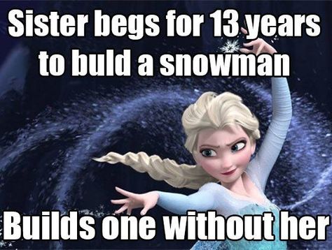 Funny Frozen, Frozen Memes, Disney Princess Memes, Disney Quotes Funny, Funny Disney Memes, Disney Animated Movies, Funny Disney Jokes, Funny Disney, Disney Things