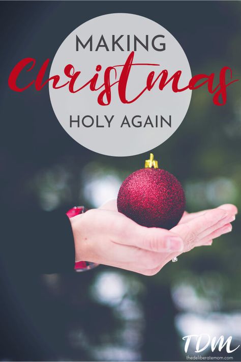 Is Christmas full of busyness and obligations? Take a moment to slow down and take a moment to reflect on the Christmas season. Let's make Christmas holy again. #faith via @deliberatemom Christmas Devotions, Biblical Christmas, Christmas Reflections, Christmas Devotional, Christmas Things To Do, Christmas History, Frugal Christmas, Christ Centered Christmas, Christmas Service