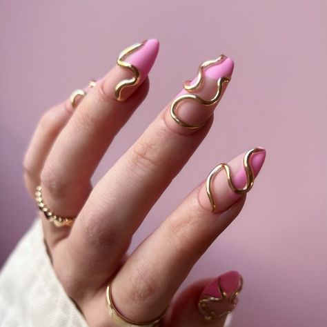 3d Nail Designs, Chrome Nails Designs, Her Nails, Blush Nails, Hot Nails, Luxury Nails, Chic Nails, Manicure E Pedicure, Chrome Nails