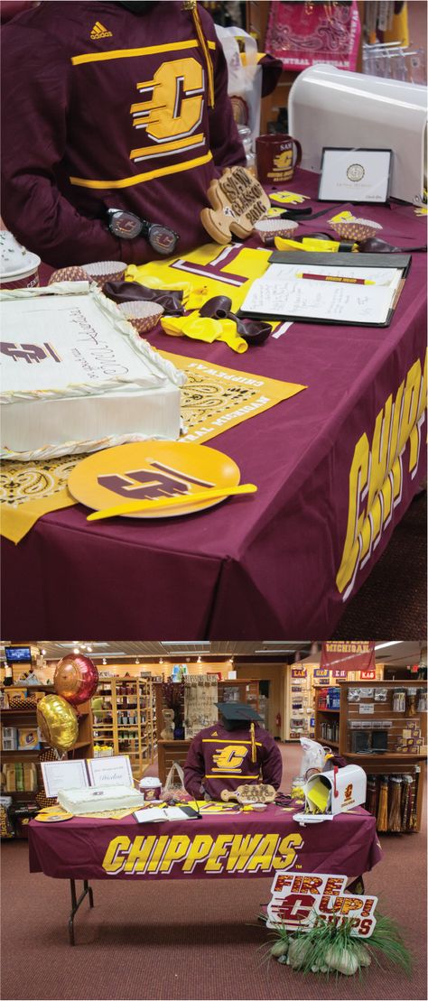 Central Michigan Grad Party Ideas! Open House Ideas, Grad Party Ideas, Central Michigan University, Graduation Open Houses, Graduation Candy, Michigan University, Grad Party, Grad Parties, Open House