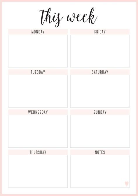 Weekly Planner Free Printable, 달력 디자인, Weekly Planner Free, To Do Planner, Printable Weekly Planner, Print Planner, Weekly Planner Template, Planner Printables Free, Daily Planner Printable